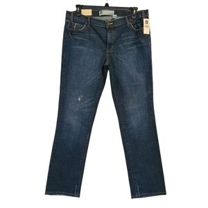 NWT Gap Skinny Fit Low Rise Jeans Crosshatch Authentic 14R Y2K 2006 9.5" Rise